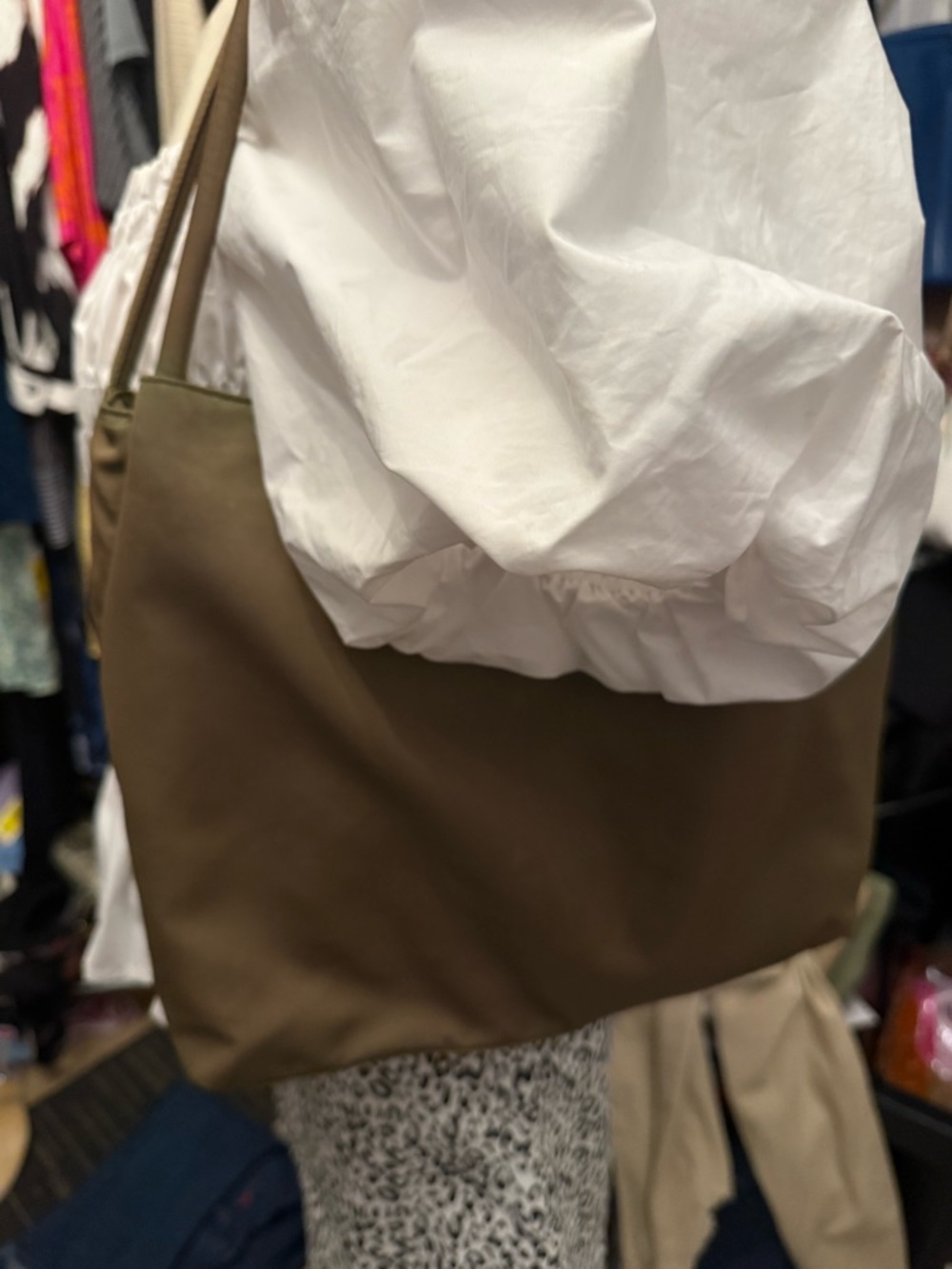 Prada beige tote - actually more of a coca color see ALL PHOTOS - Picture 12 of 12
